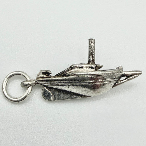 Vintage 925 Sterling Silver Boat Charm CA24-26