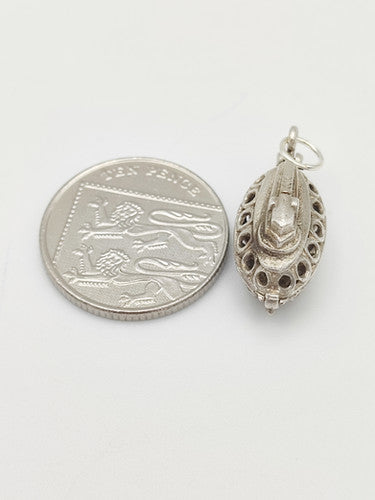 Vintage 925 Sterling Silver Desk Lighter Charm CA17-86