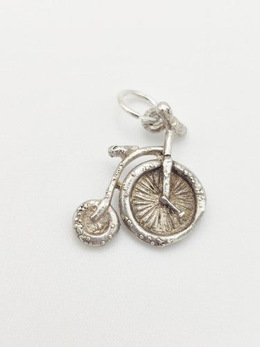 Vintage 925 Sterling Silver Penny-Farthing Charm CA16-58