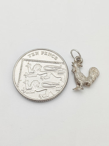 Vintage 925 Sterling Silver Cockerel Charm CA16-2