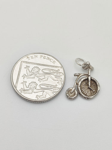 Vintage 925 Sterling Silver Penny-Farthing Charm CA16-58