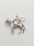 Vintage 925 Sterling Silver Queen Elizabeth Charm CA17-74