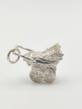 Vintage 925 Sterling Silver Pram Charm CA13-46