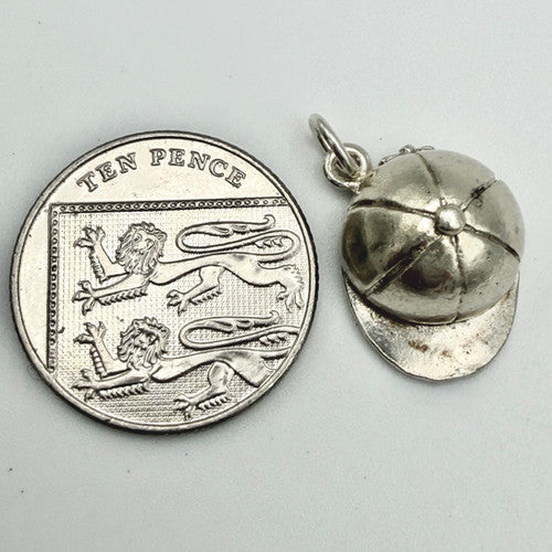 Vintage 925 Sterling Silver Hat Cap Charm CA24-27