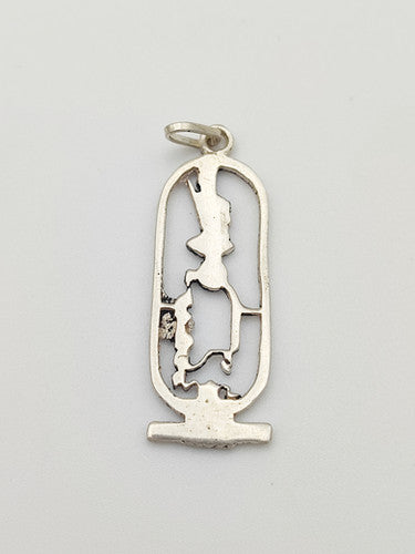 Vintage 925 Sterling Silver Egyptian Hieroglyphic Charm PAT41