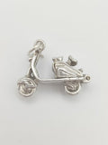 Vintage 925 Sterling Silver Scooter Charm CA17-45