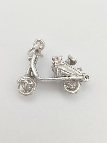 Vintage 925 Sterling Silver Scooter Charm CA17-45