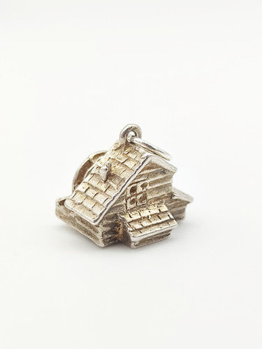 Vintage 925 Sterling Silver Watermill Charm CA15-84