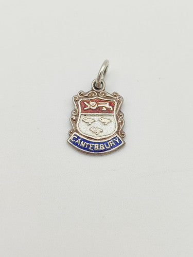 Vintage 925 Sterling Silver Canterbury Travel Charm CA14-50