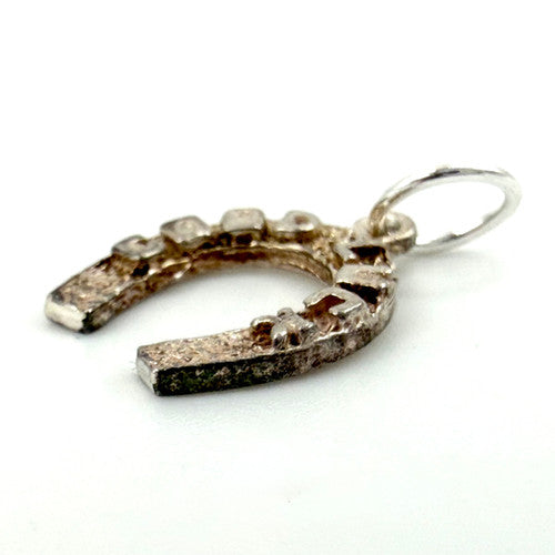 Vintage 925 Sterling Silver Good Luck Horseshoe Charm CA27-52