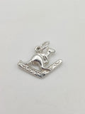 Vintage 925 Sterling Silver Kangaroo Charm CA17-6