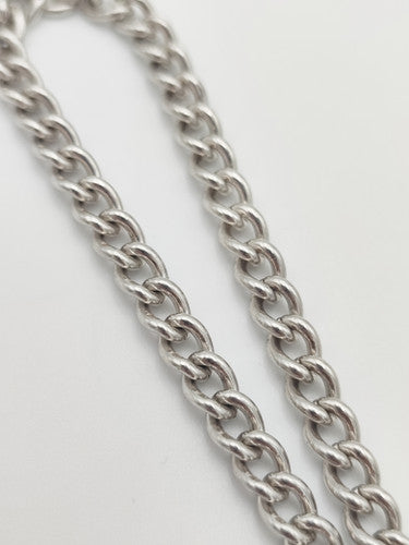 Vintage 925 Sterling Silver Curb Link Padlock Bracelet Bracelets-6