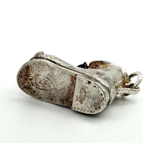 Vintage 925 Sterling Silver Mice in Boot Charm CA26-40