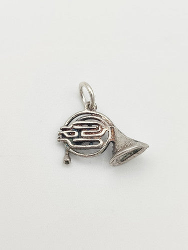 Vintage 925 Sterling Silver French Horn Charm CA14-16