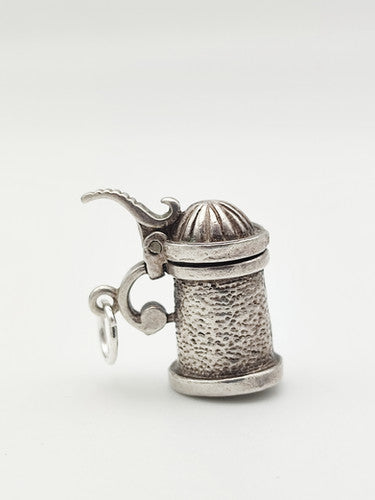 Vintage 925 Sterling Silver Tankard Charm CA15-8