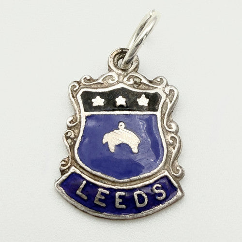 Vintage 925 Sterling Silver Leeds Travel Charm CA20-19
