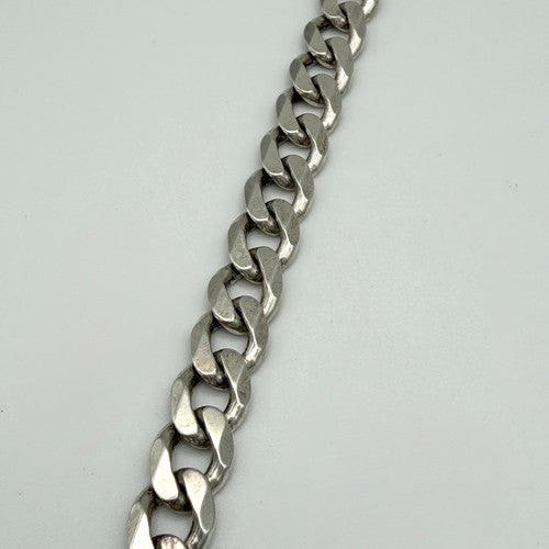 Vintage 925 Sterling Silver Curb Link Chain Necklace PAT143