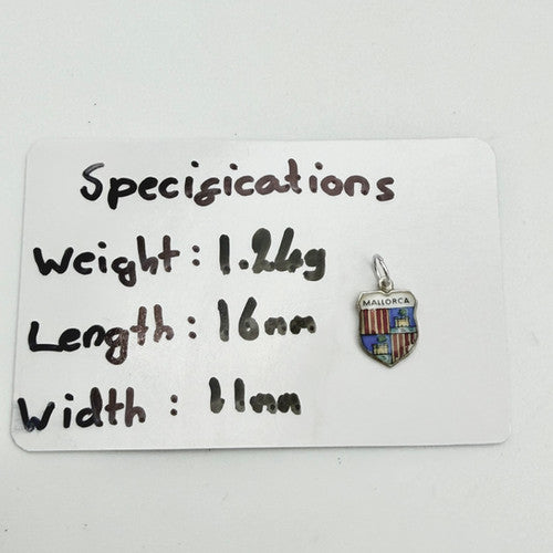Vintage 800 Silver Mallorca Charm CA25-22