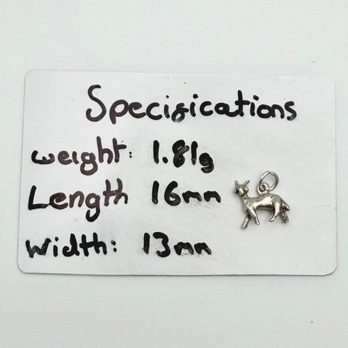 Vintage 925 Sterling Silver Llama Charm CA21-13