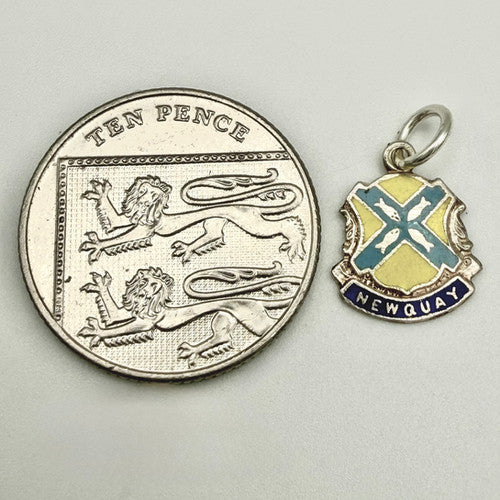 Vintage 925 Sterling Silver Newquay Travel Charm CA24-2