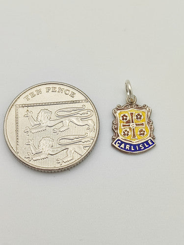 Vintage 925 Sterling Silver Carlisle Travel Charm CA6-43