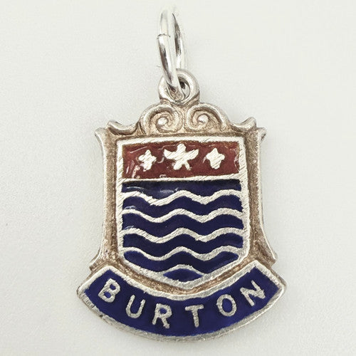 Vintage 925 Sterling Silver Burton Travel Charm CA25-14