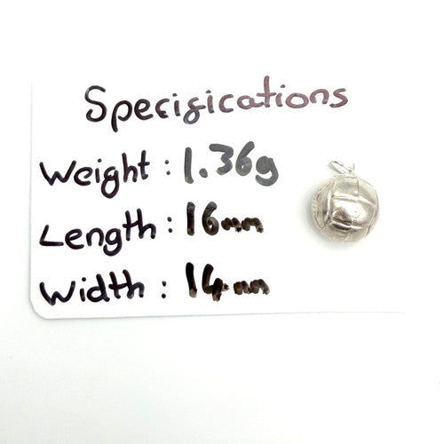Vintage 925 Sterling Silver Football Charm CA27-54