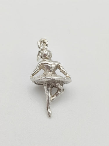 Vintage 925 Sterling Silver Ballerina Charm CA17-30