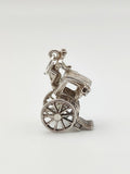 Vintage 925 Sterling Silver Carriage Charm CA15-64