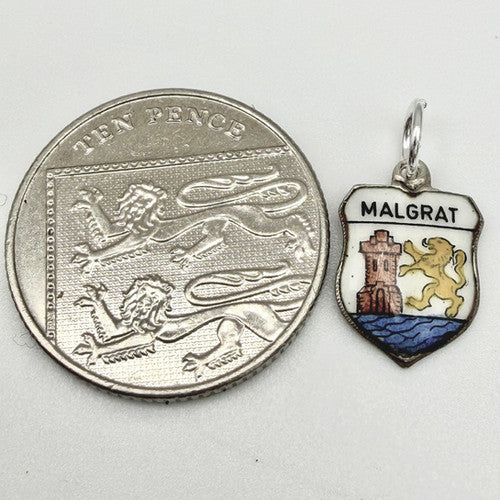 Vintage 800 Silver Malgrat Travel Charm CA25-25