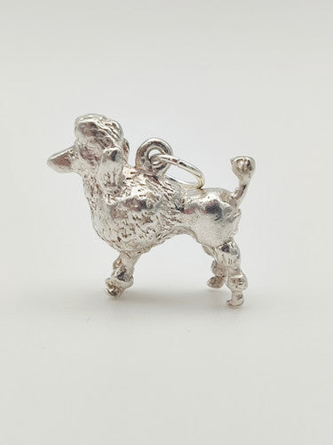 Vintage 925 Sterling Silver Poodle Charm CA18-66