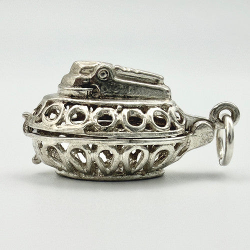 Vintage 925 Sterling Silver Desk Lighter Charm CA24-12
