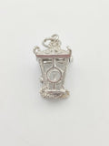 Vintage 925 Sterling Silver Lantern Charm CA17-64