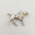 Vintage 925 Sterling Silver Retriever Dog Charm CA19-16