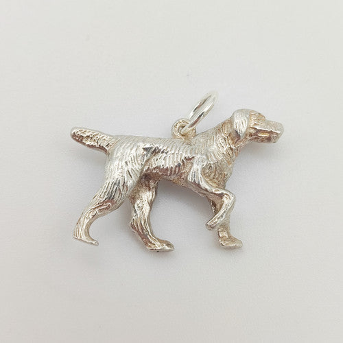 Vintage 925 Sterling Silver Retriever Dog Charm CA19-16