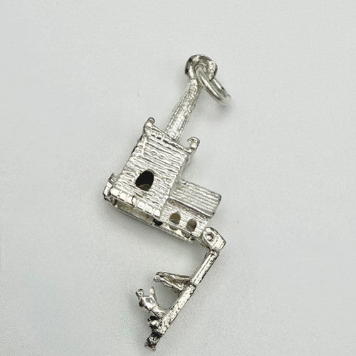Vintage 925 Sterling Silver Church Charm CA24-80